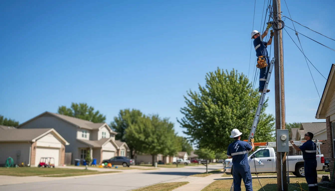 Residential electrician providing installation services in Hensel, ND